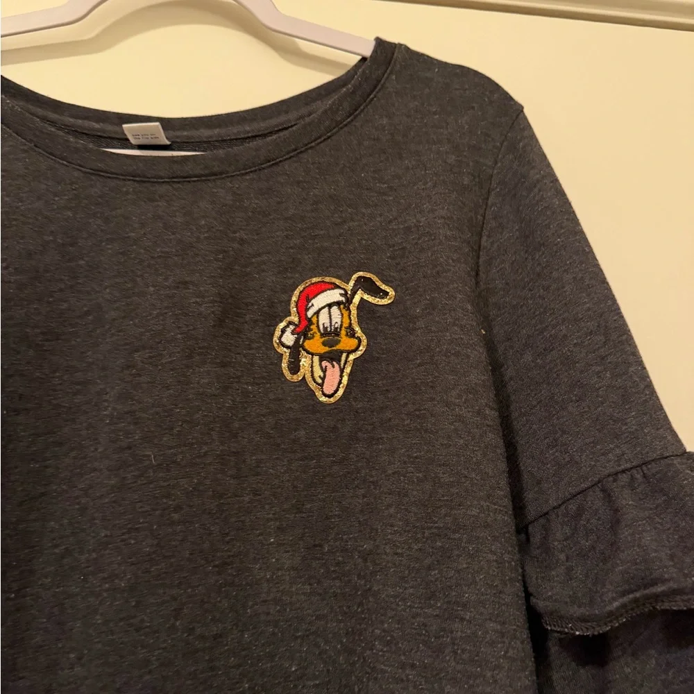 Pluto Disney Patch Ruffle Sweatshirt - Picture 3 of 4